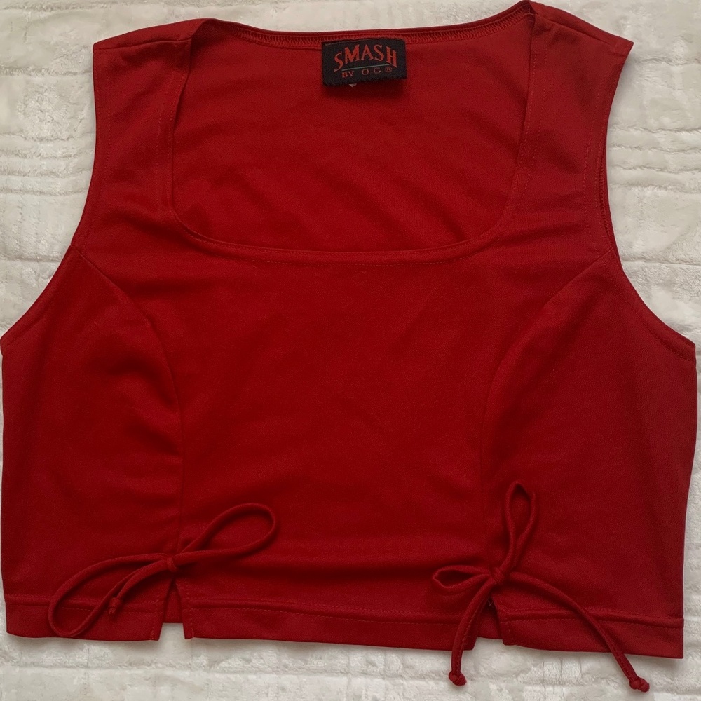 Red Crop-Top